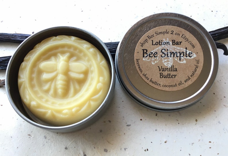 Vanilla Butter Lotion Bar Solid Lotion Vanilla Hand Lotion Etsy