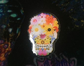 Evolve Art Floral Skull