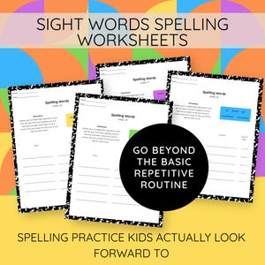 Hoja de ejercicios de ortografía / Práctica de escritura a mano en letra cursiva y de imprenta / Valores de las letras de las fichas de Scrabble / 2.º y 3.º de primaria / Descarga instantánea en PDF