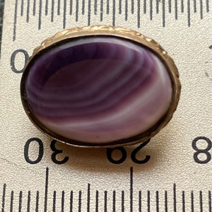 Wampum quahog gold filled brooch