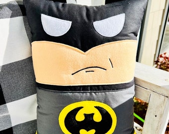 Dark Bat Superhero Pillow