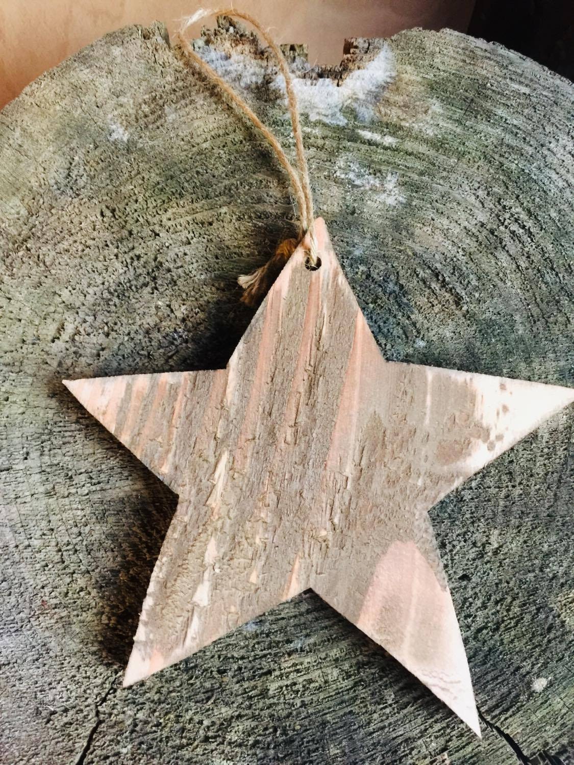 Estrella de madera hecha a mano | Etsy