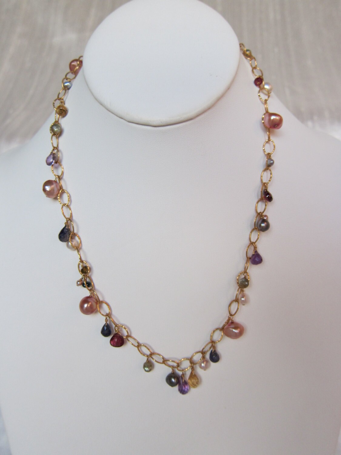 Purple Amethyst Citrine Garnet Iolite Pearl Other - Etsy