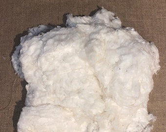 2 lb. raw upland cotton fiber  seed removed