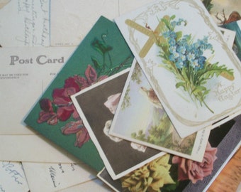 Postcards - Vintage Lot of Ten Postcards - Assorted Holiday Themes - 1920's or Earlier