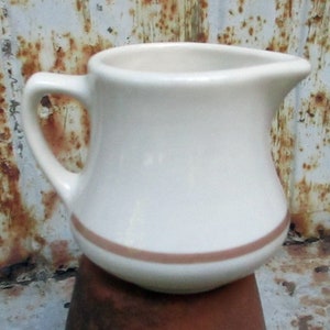 Creamer - Individual Cream Pitcher - Shenango China - Ironstone Restaurantware - Diner Style