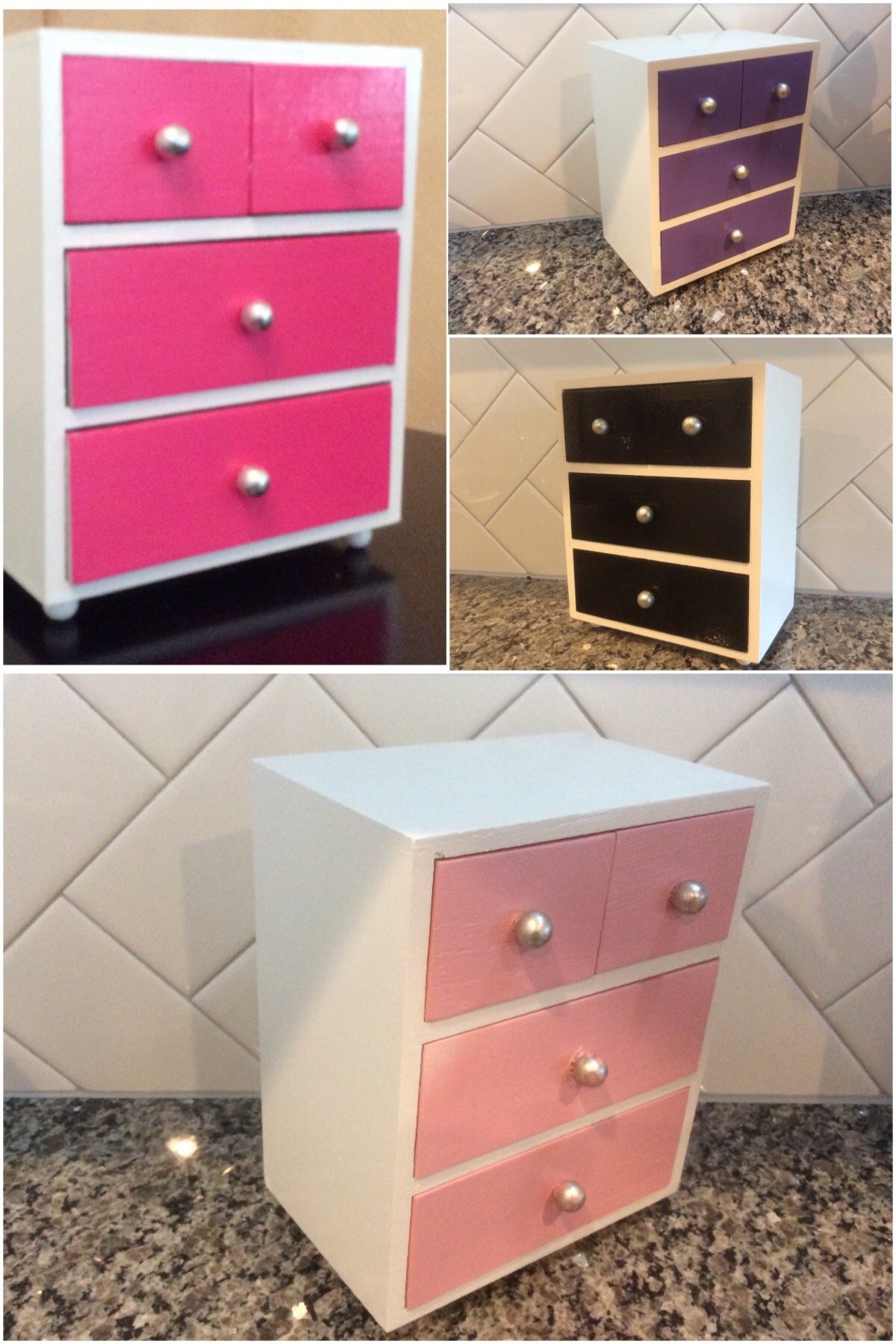 4Drawer Small Dresser / American Girl Doll o cualquier muñeca Etsy