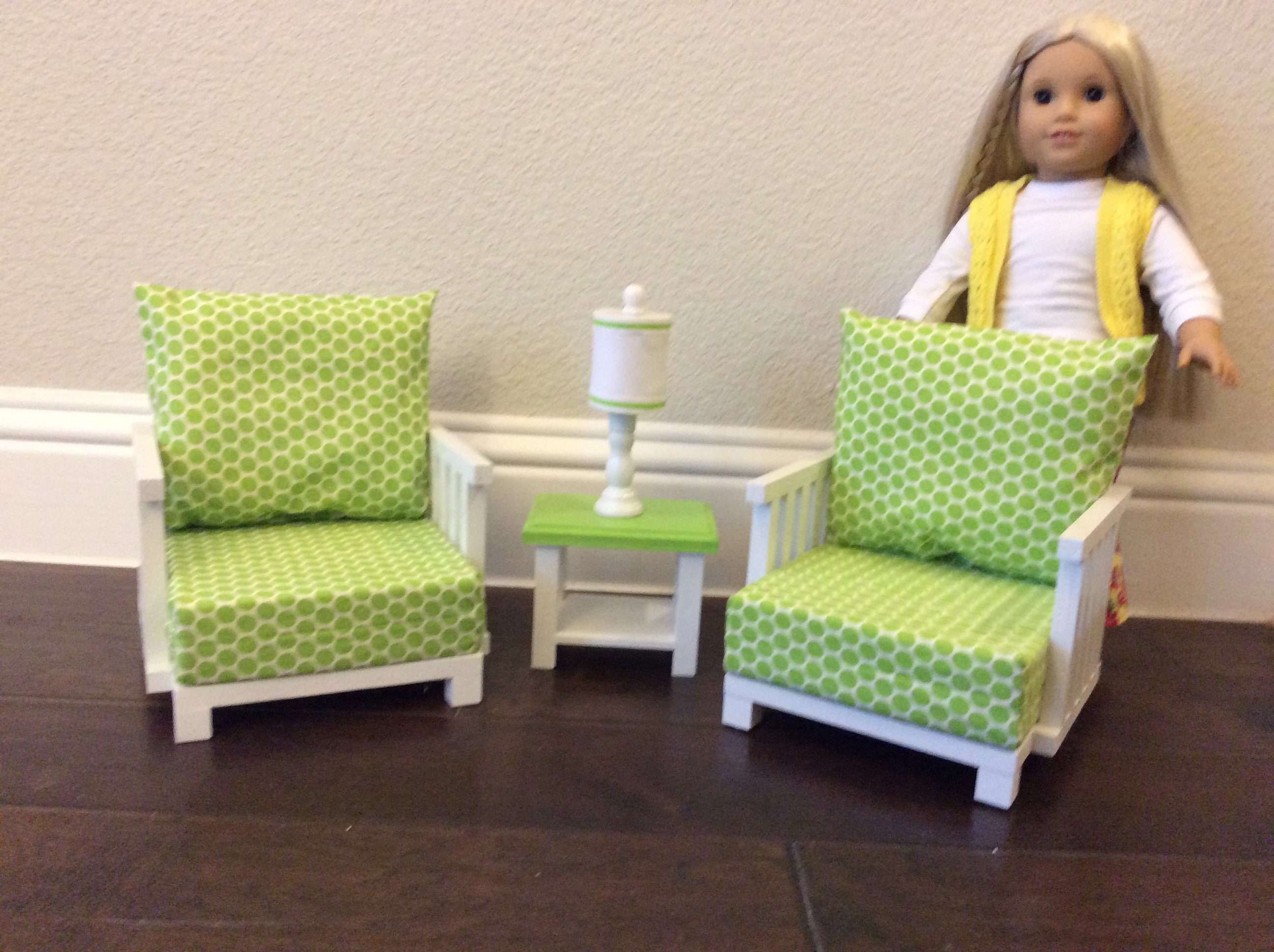 Juego de sala de estar de 4 piezas: 2 sillas mesa final y | Etsy