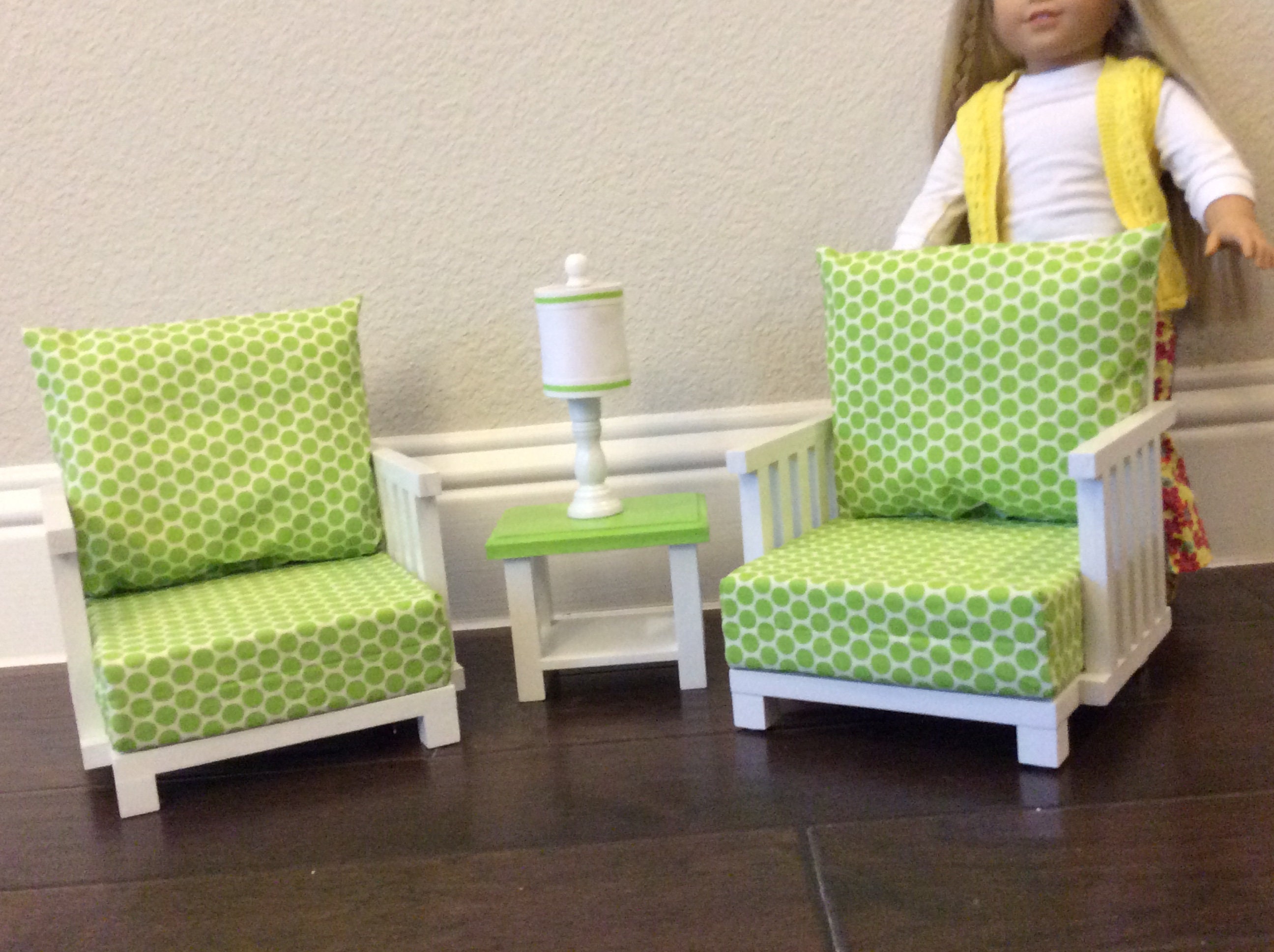 Juego de sala de estar de 4 piezas: 2 sillas mesa final y | Etsy