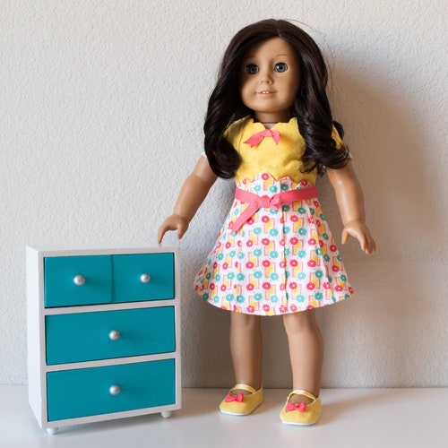 4drawer Dresser With Clothing Rack American Girl Doll or Etsy