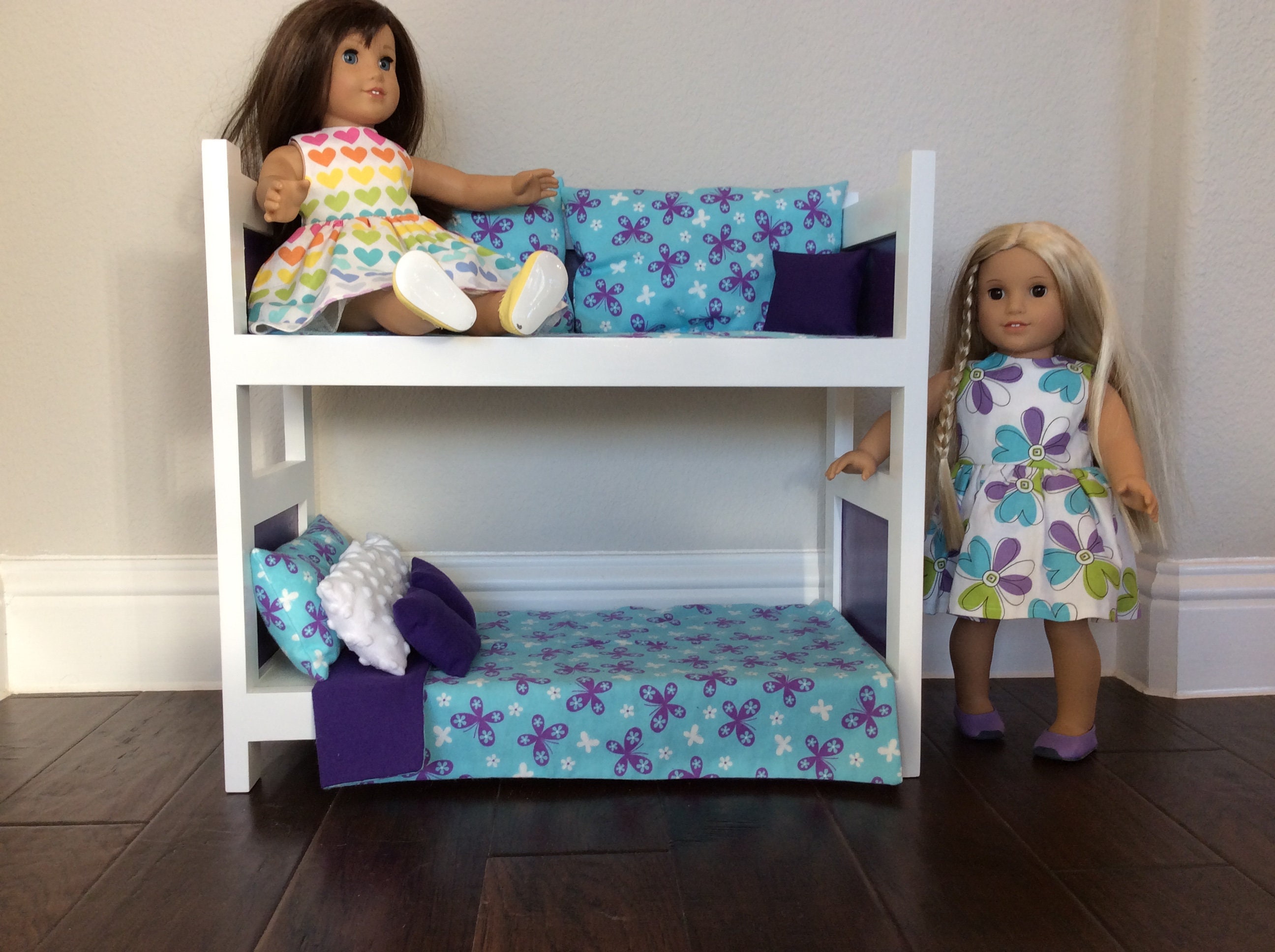 American Girl Day Bed Bunk 18 Inch Doll Teal With 50