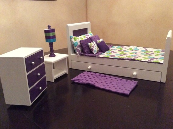 American Girl Or Any 18 Inch Doll Sweet Dreams Trundle Bedroom Collection