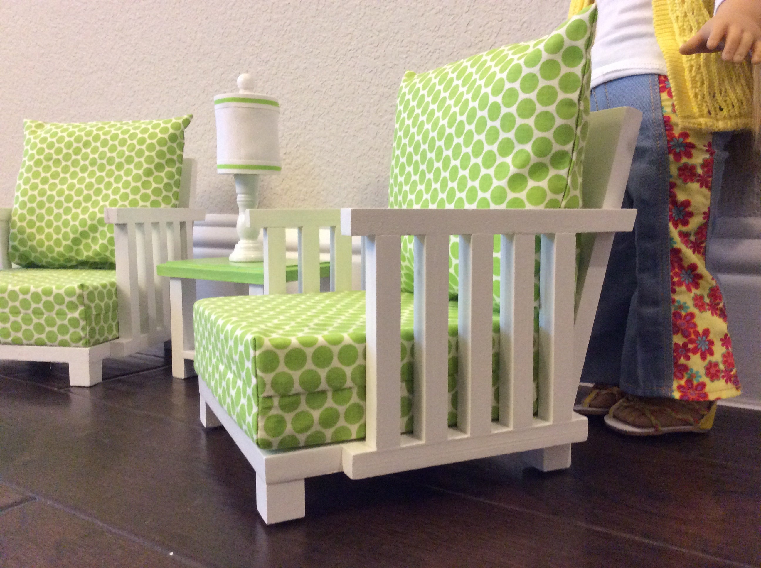 Juego de sala de estar de 4 piezas: 2 sillas mesa final y | Etsy