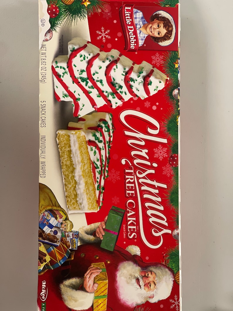 Little Debbie Christmas Tree Cake Box Etsy
