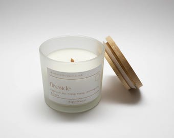 Fireside Candle | Grounding Beeswax Candle | Patchouli & Ho Wood | Simply Rooted
