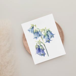 Wild Bluebell Floral 4 | Polymer Clay Transfer Paper - 8.5&quot; x 11&quot; Water-Soluble Sheet for Clay Earrings, Jewelry Making, Craft Supplies