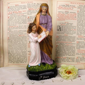 Petite bouteille Vierge de Lourdes en verre - Catho Rétro