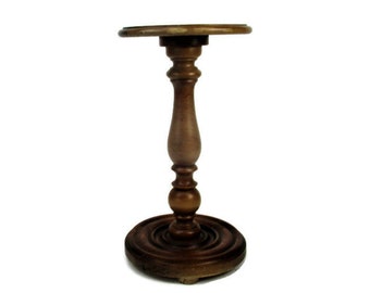Hand Carved Wood Ornate Pedestal Display Side Table Plant Stand Edwardian Style