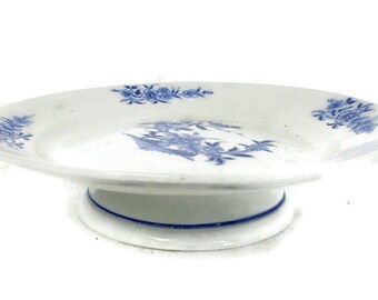 Delft two tier cake stand