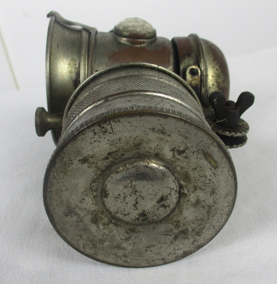 Ancienne lampe à acétylène Lengs pour vélo vintage – Rare et