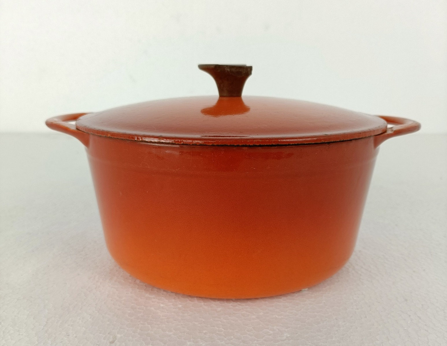 Cocotte Ronde Fonte Orange DOUFEU 56 Cm - Simili Le Creuset - Occasion