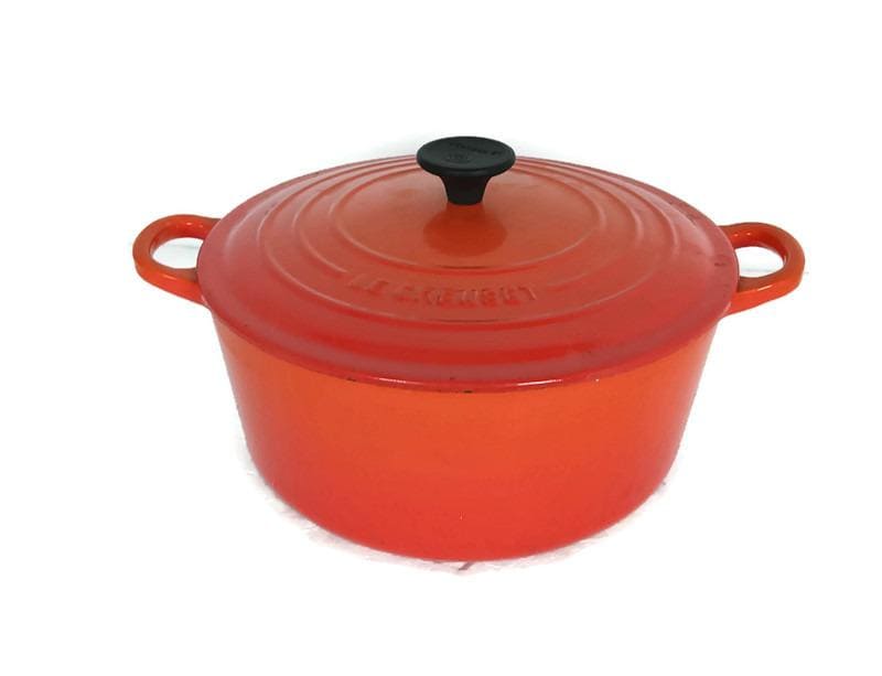 Vintage French Cousances Le Creuset Cast Iron Dutch Oven Casserole