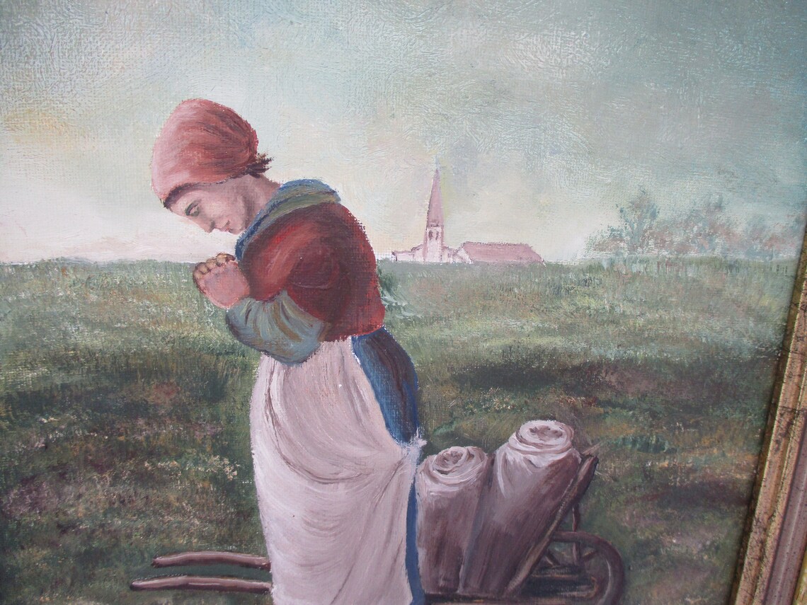 Painting The Angelus after Jean Francois Millet Ave Maria Etsy