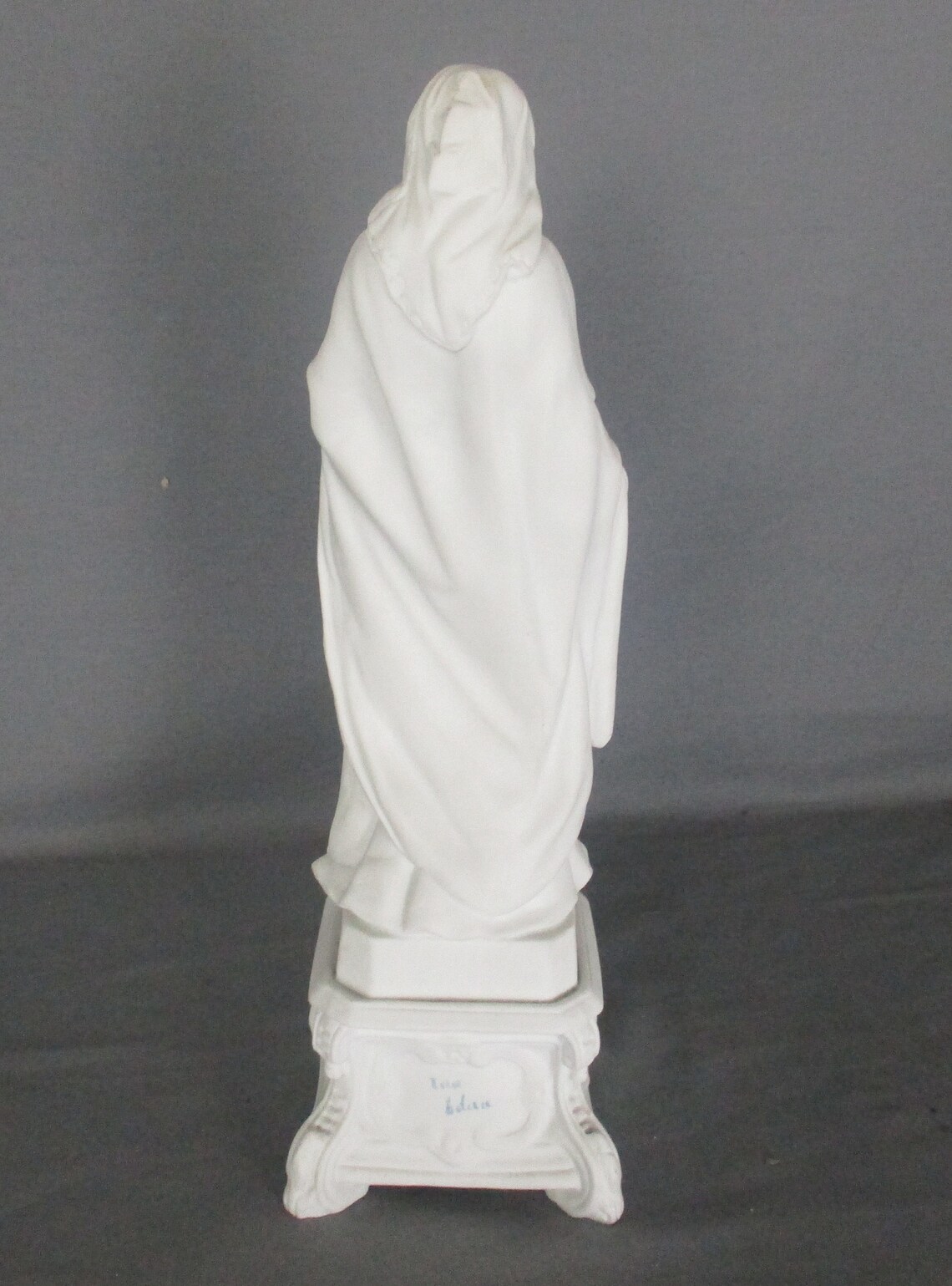 Large French Antique 1900 Bisque Statue Virgin Mary Our Lady With ...