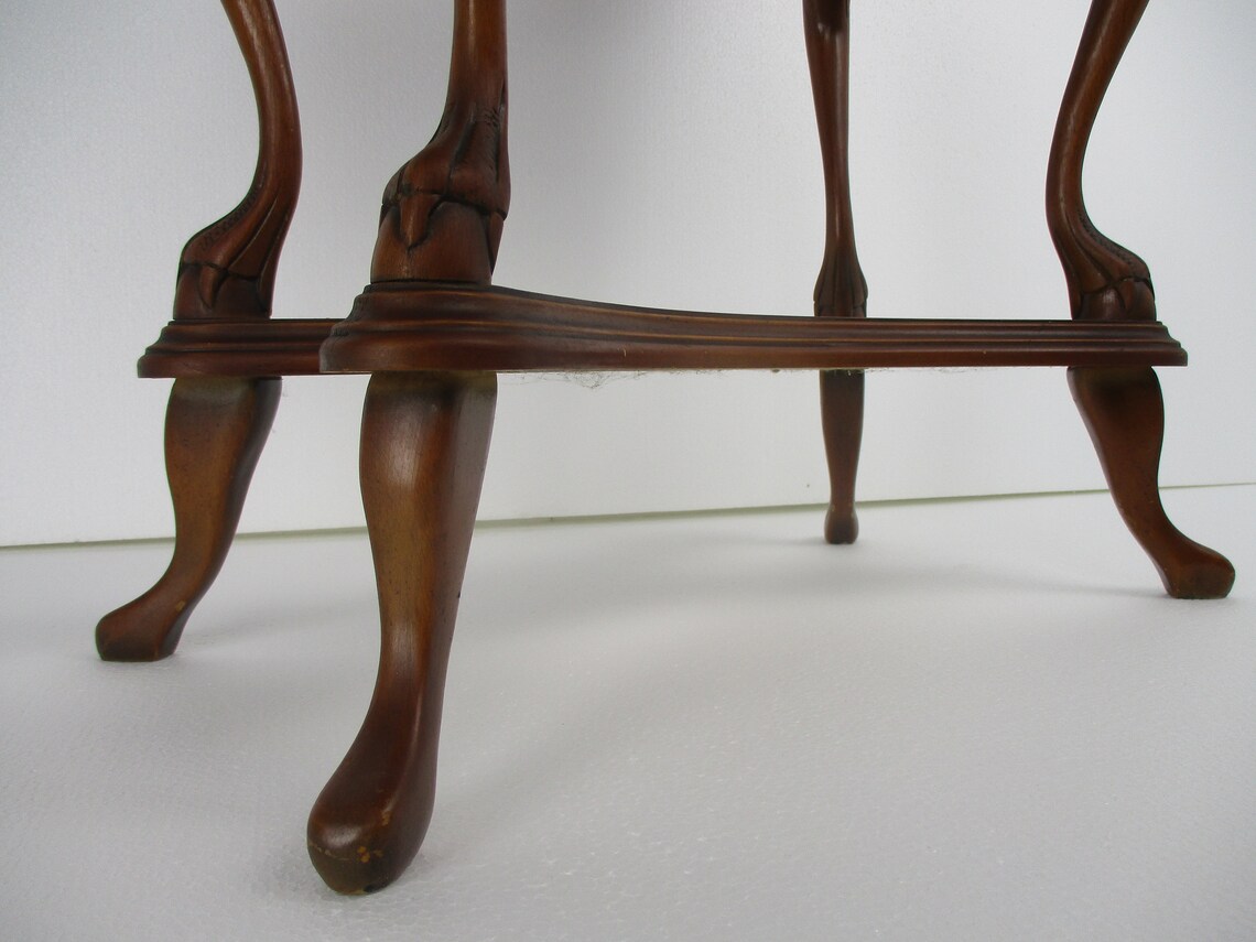 Jugendstil Verzierter handgeschnitzter Holztisch Konsole | Etsy