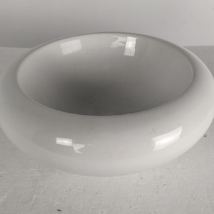 Pino Spagnolo for Sicart Italy, 1960/70's - Space Age Dish Bowl Collector White Centerpiece Small