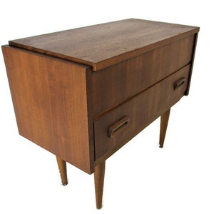 Danish Modern Teak Nightstand  End table  Mid Century Modernist Scandinavian WOW