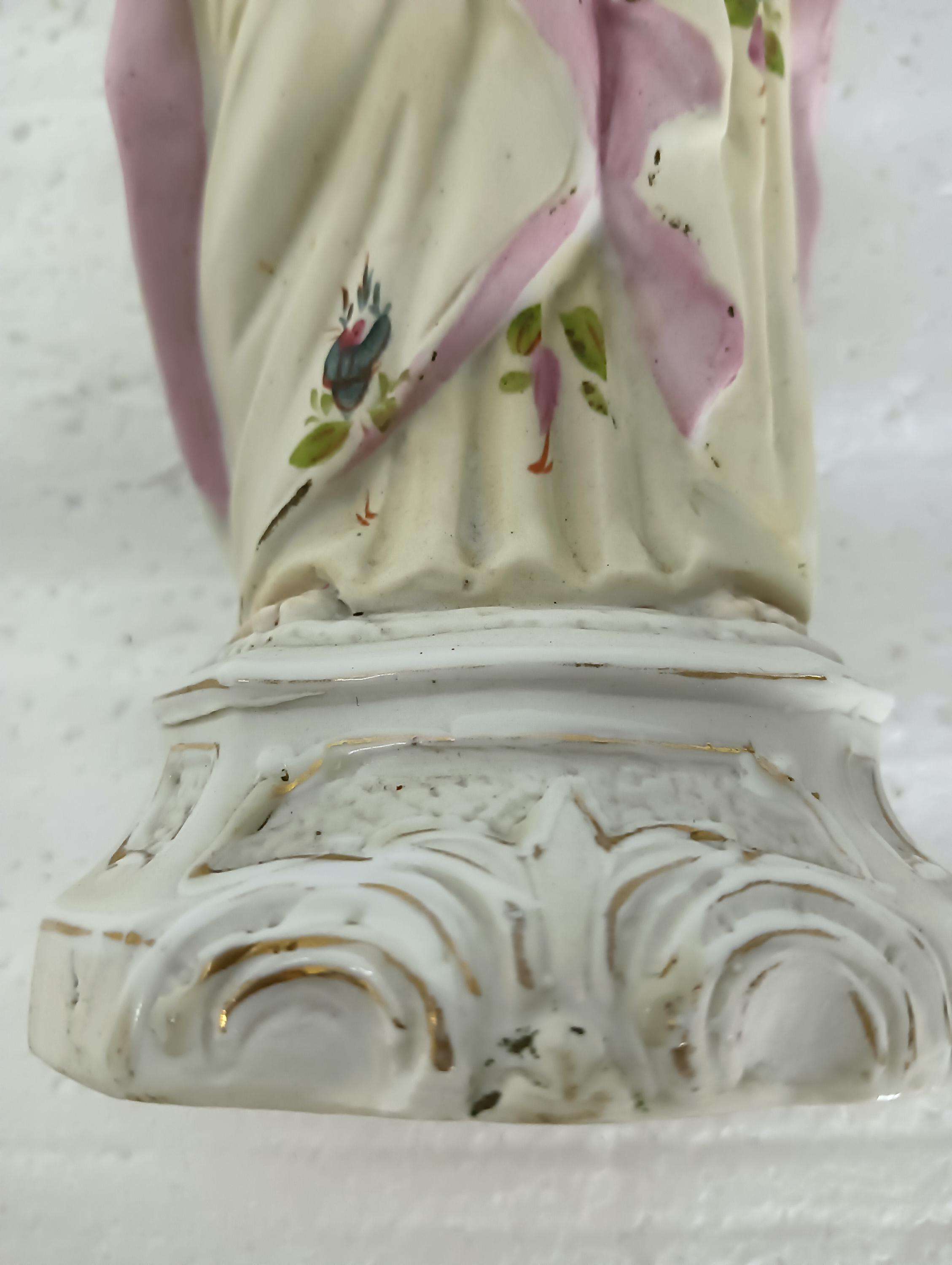 Small French Antique Bisque Statue Virgin Mary Lady Madonna Infant ...
