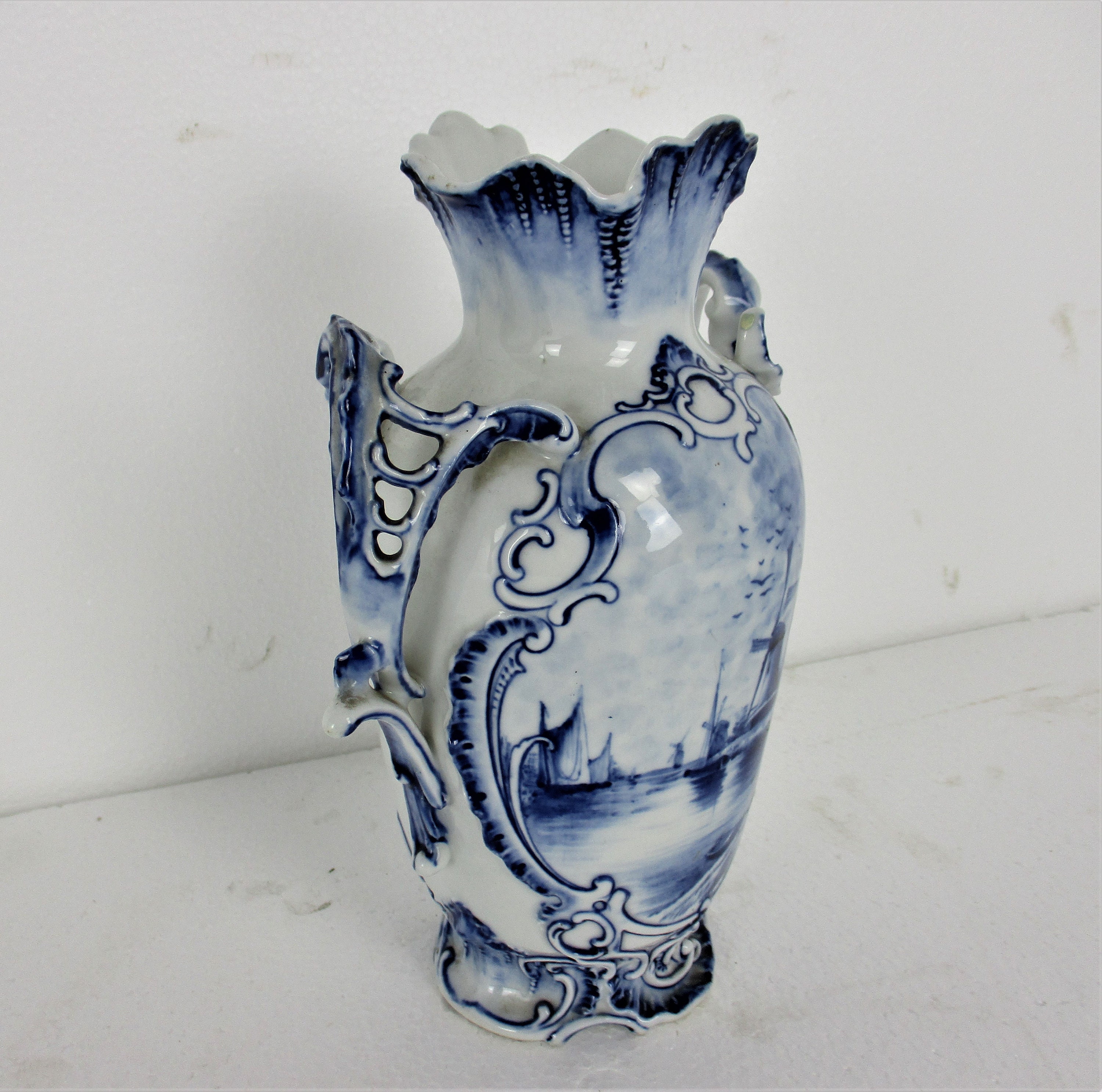 アンティーク 19 世紀 ラウエンシュタイン 花瓶 ジャー 磁器 ドイツ