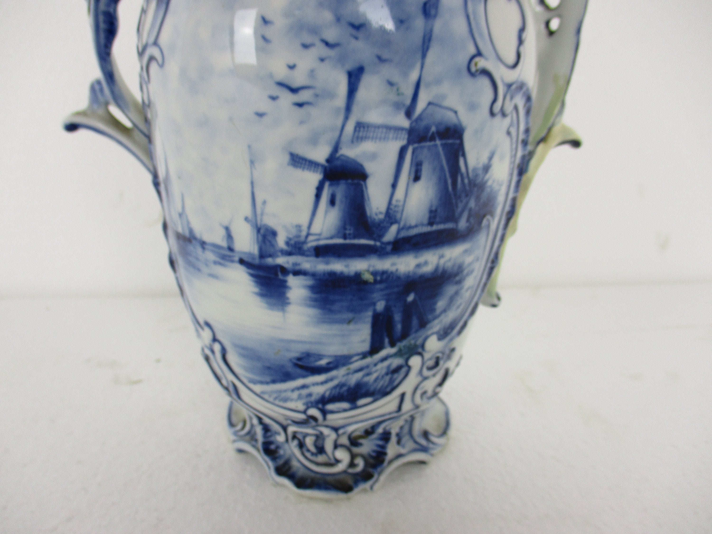 アンティーク 19 世紀 ラウエンシュタイン 花瓶 ジャー 磁器 ドイツ