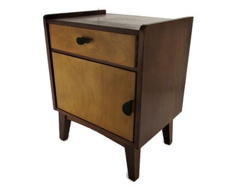 Danish Modern Teak Nightstand  End table  Mid Century Modernist Scandinavian WOW