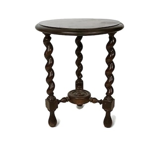 Barley Twist Beistelltisch aus Holz, Beistelltisch, Pflanze, Bonsai, Etagere, Scheune, Stil, Vintage