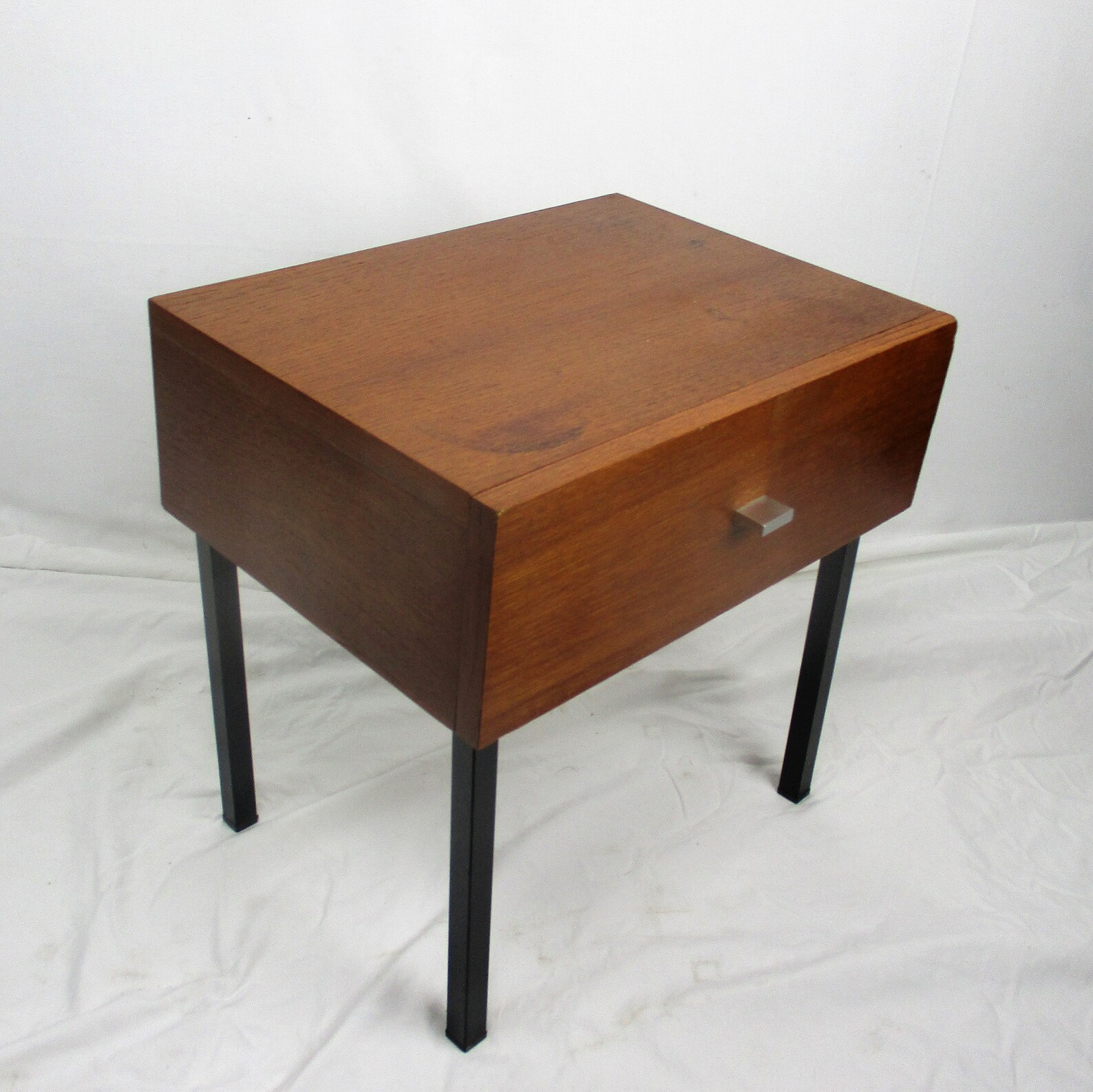 Vintage Funky Nightstand Wood Mid Century Danish Modern Style Etsy
