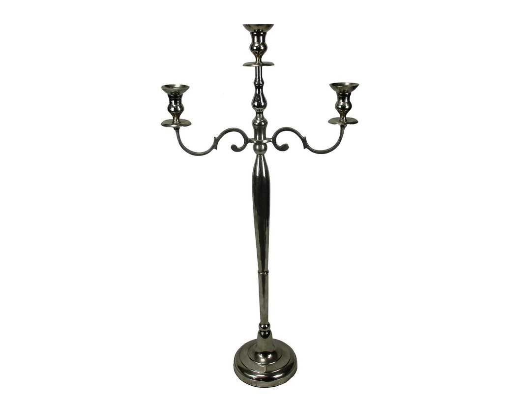 XL Candle Holder Candlestick Candelabra 3 Arm Church Altar Monastery