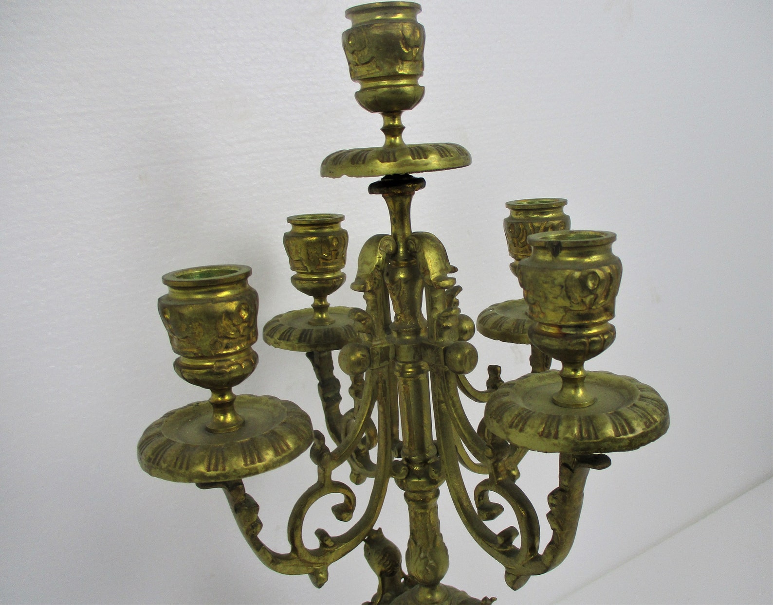Gothic Large Candle Holder Candlestick Candelabra 5 Arm Etsy
