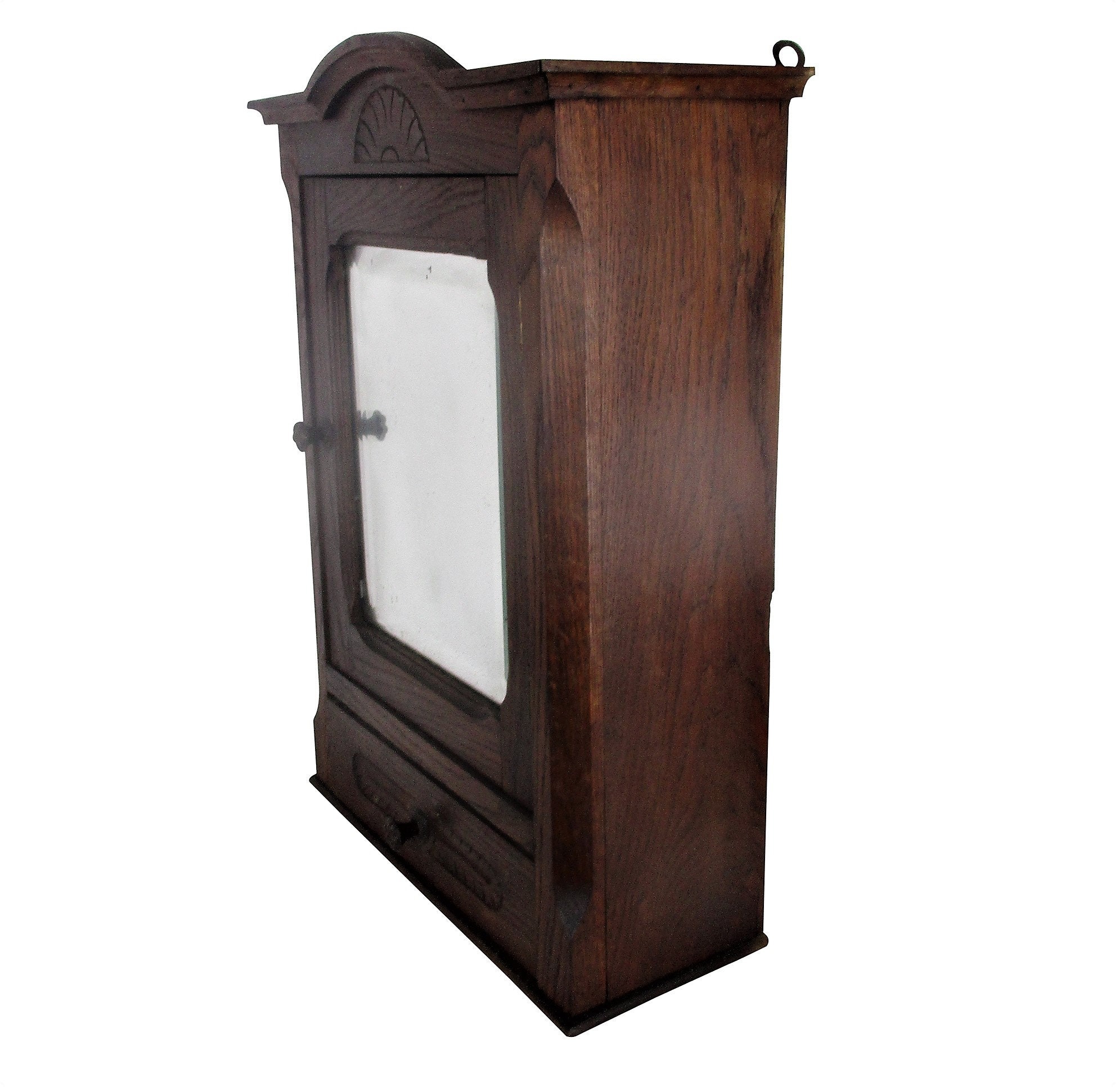 Kitchen Apothecary Medicine Bathroom Wall Oak Beveled Etsy