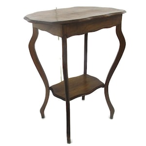 Art Nouveau Pedestal Side Occassional Table Plant Bonsai Stand Antique Two Tier