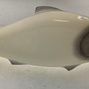 Albin Müller Design antik Jugendstil Großes Fischtablett Fischform Deutschland Wächtersbach