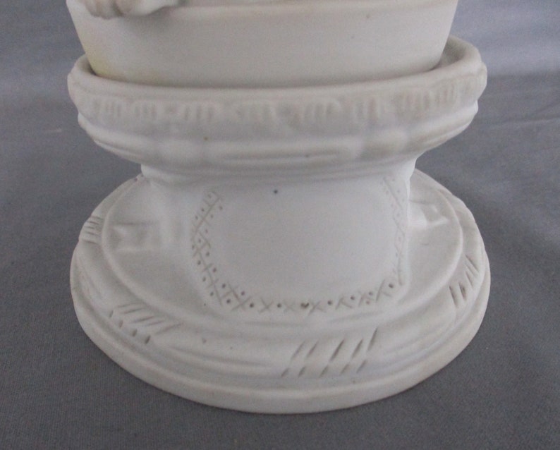 Antique 1900 Bisque Statue Virgin Mary Our Lady Madonna Infant Jesus ...
