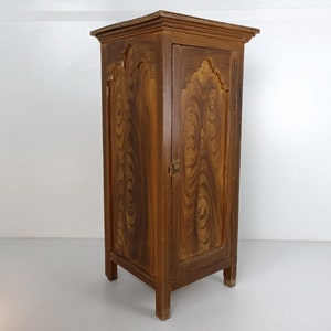 Large Filing Standing Cabinet Palissander Look Wood Gothic Style Antique Gorgeous image 2