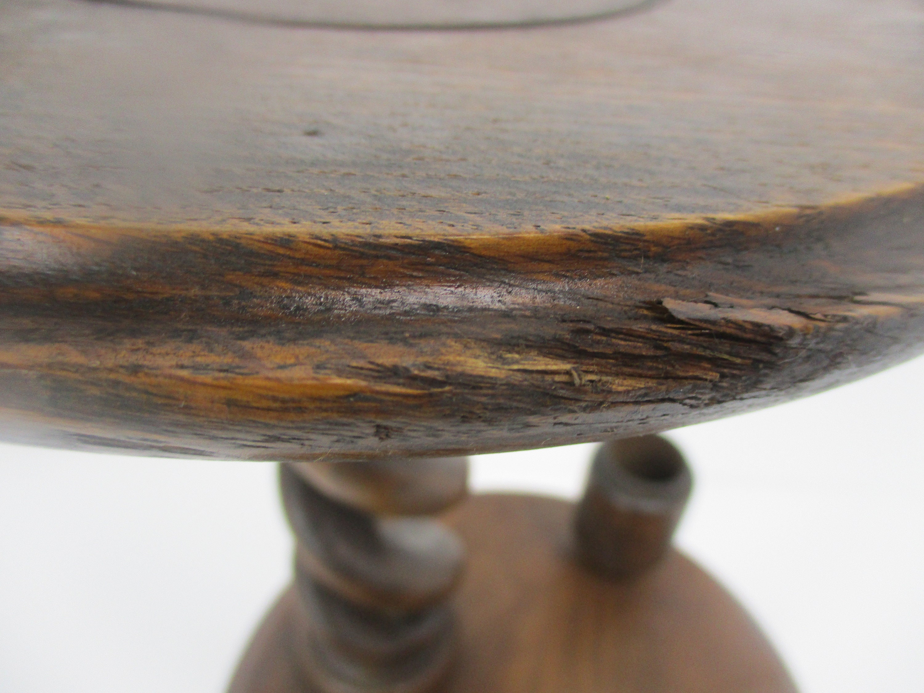 Verzierte geschnitzte Holz 2 Tier offene Gerste Twist Pedestal | Etsy