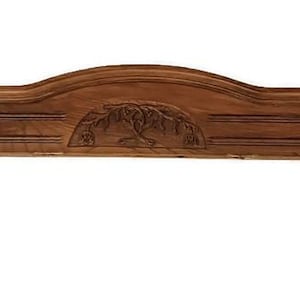 Art Nouveau  antique ornate pediment over door reclaimed carved wood architectural salvaged