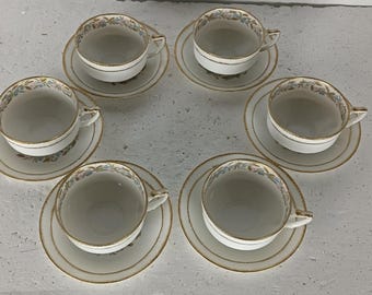 美しいHaviland & Co Limoges Franceのカップ＆ソーサー2個セット 