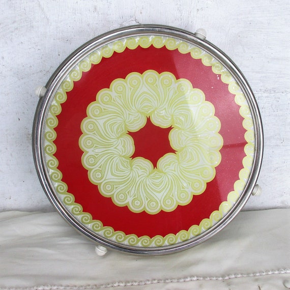 Vintage Rotating Cake stand Plate Lazy Susan Turntable Serving Etsy