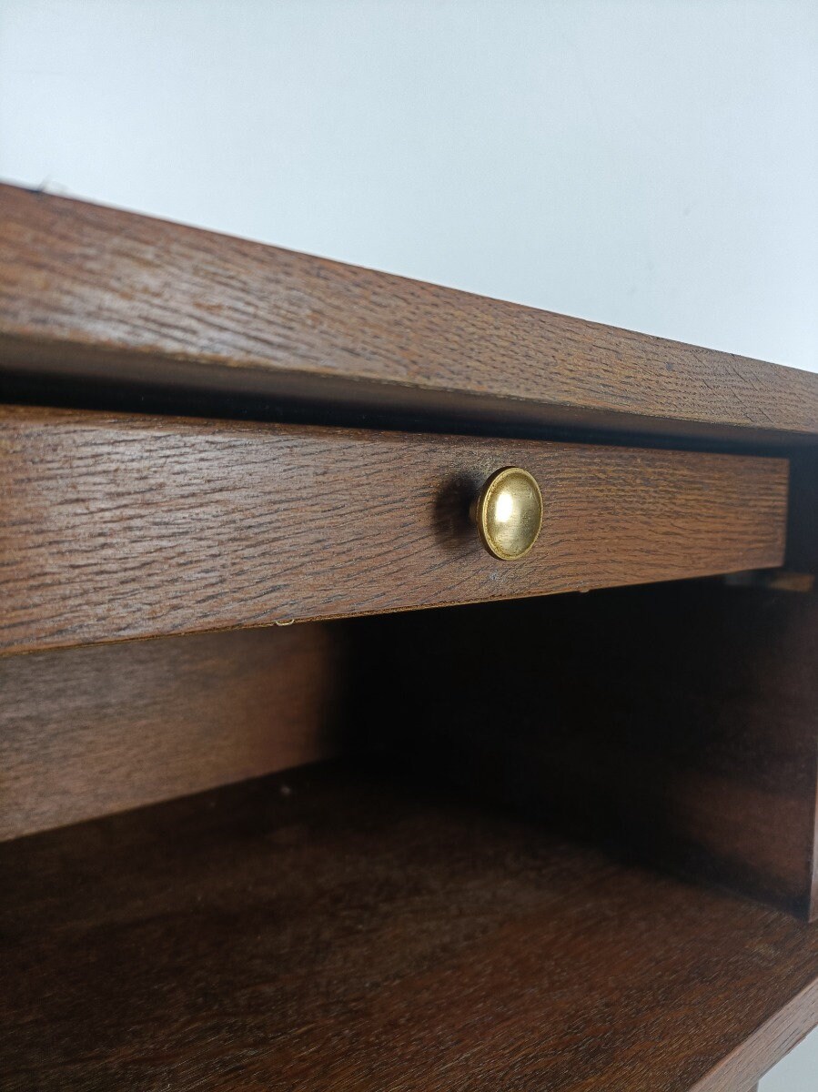 Paire De Tables De Chevet En Bois – Couleurs Vanille Et Bleu – Chambre à Coucher