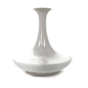 Pino Spagnolo Design for Sicart Post-Modern Vase  Italy Space Age Modernist White  70s large